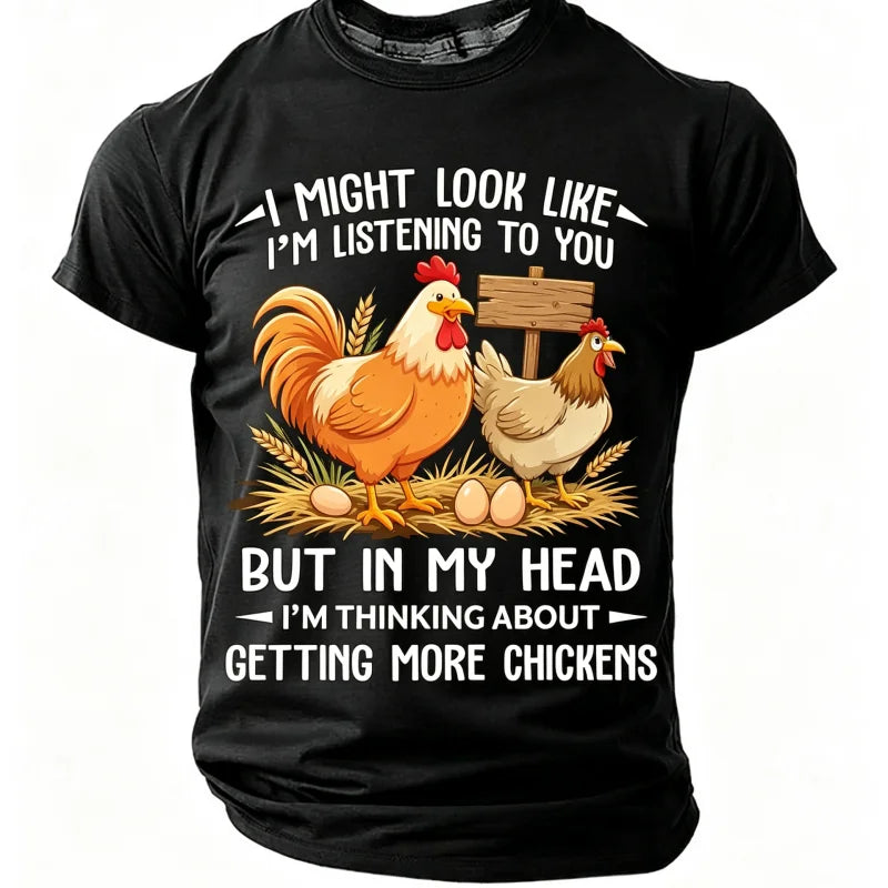 Men's short-sleeve T-shirt by Corporación Turística with a fun graphic design, casual style, and comfortable fit.