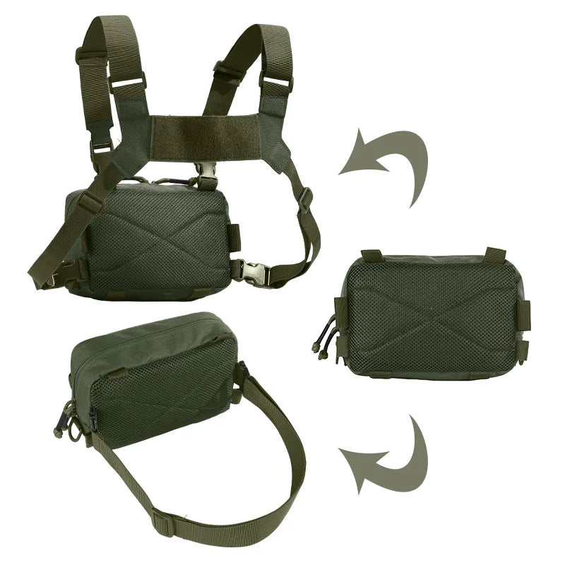 Chaleco Táctico de Campamento para Hombres, Mochila para ...