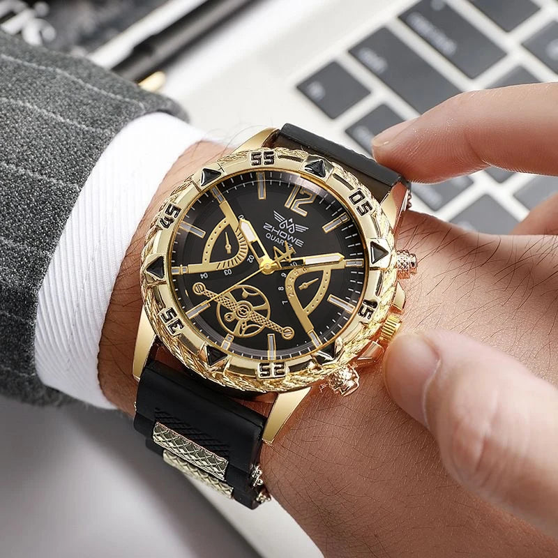 Reloj Árabe Yolako 4 Piezas Cuarzo Hombre Moda Casual