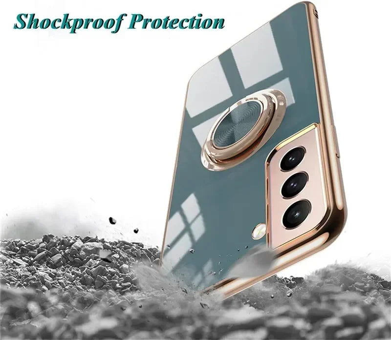 Silicone case for Samsung Galaxy S22, S23, S24 by Corporación Turística, showing the soft, flexible silicone material and precise fit.