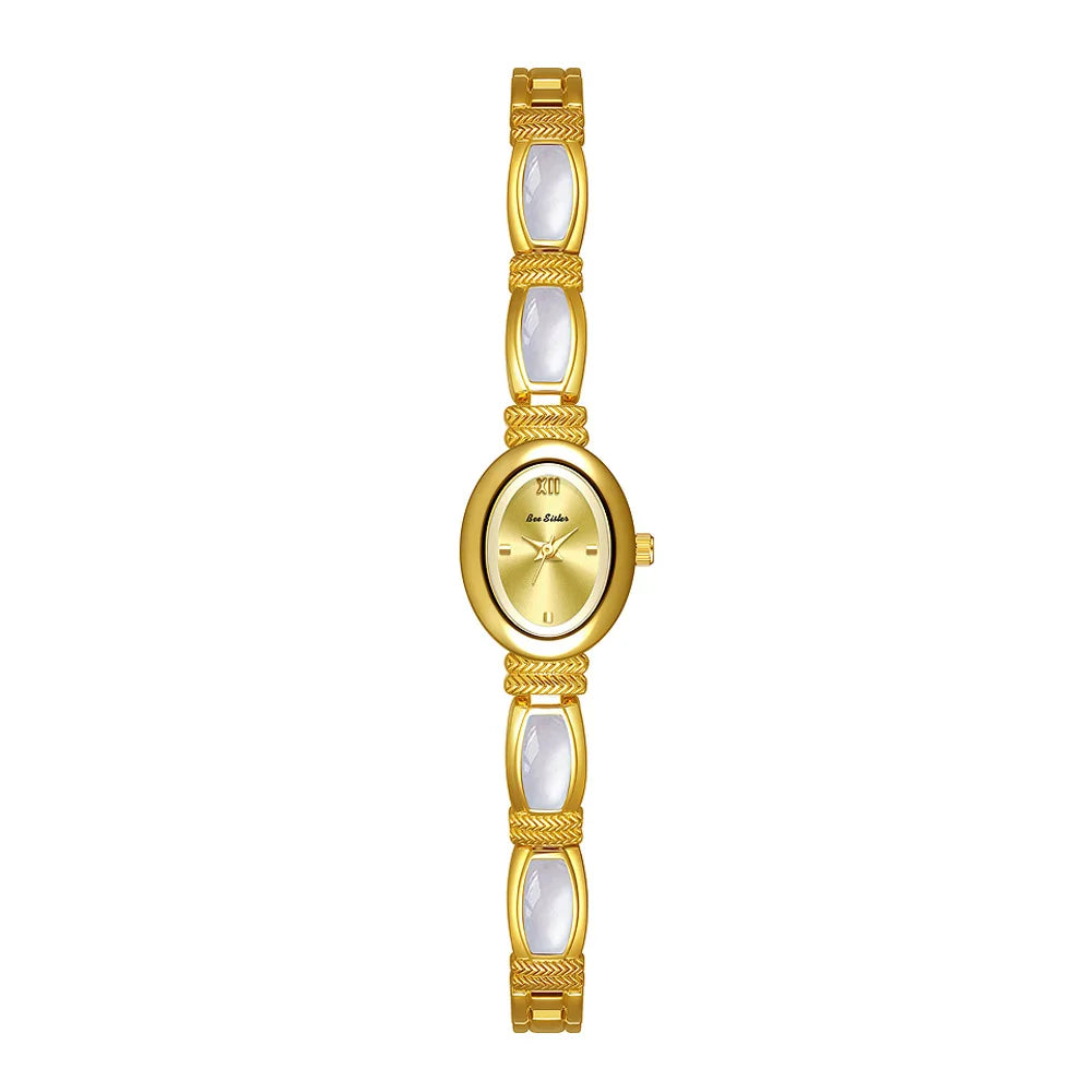 Relojes de pulsera con esfera ovalada para mujer, relojes...