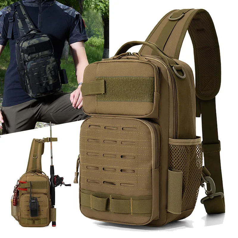 Bolsa táctica de pecho para escalada, accesorios para moc...