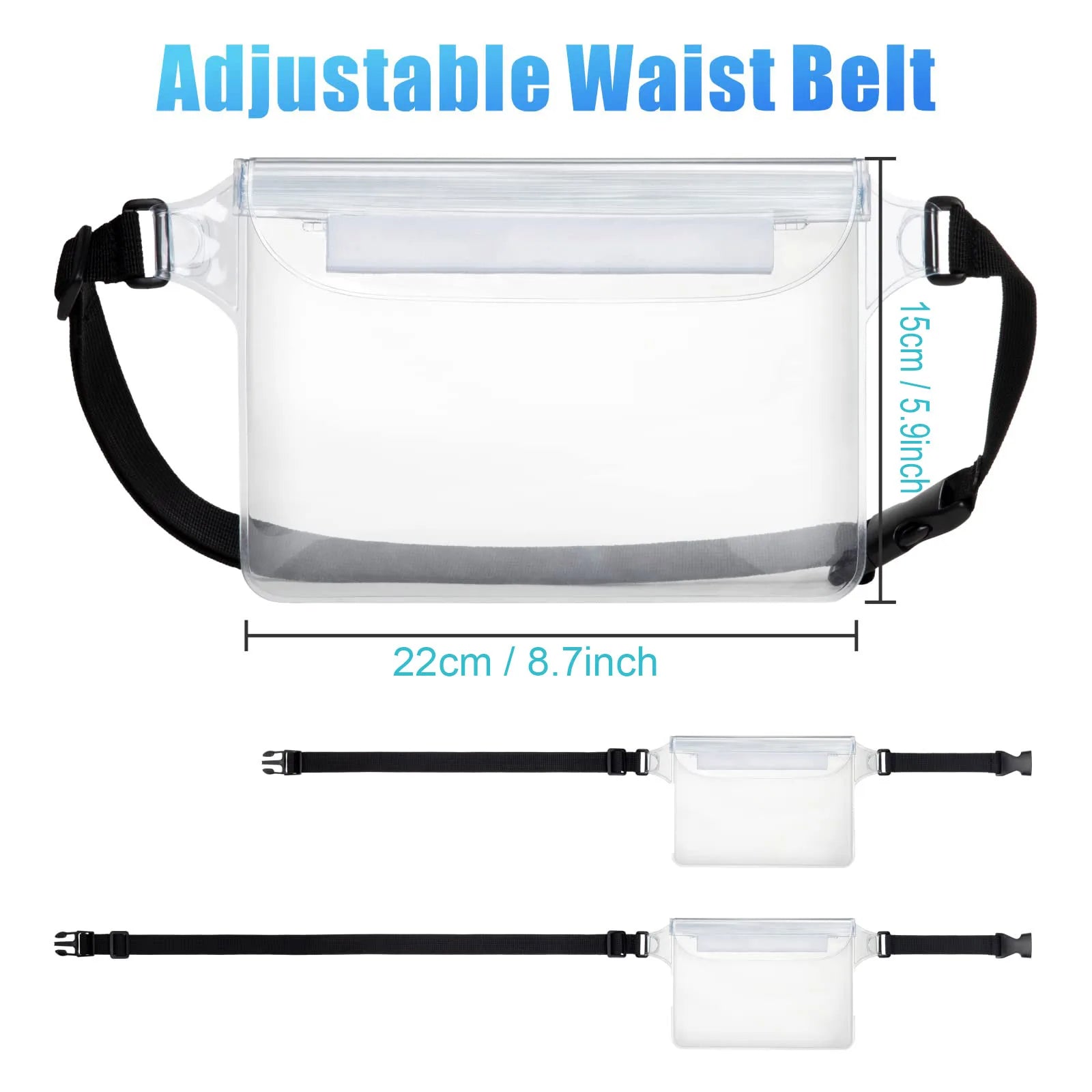 Bolsa Impermeable Teléfono Playa Kayak con Correa Ajustable