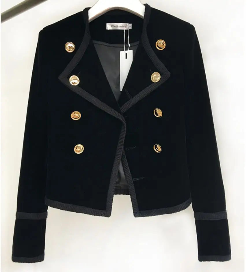 Chaqueta corta para mujer, abrigo, Otoño Invierno, traje ...