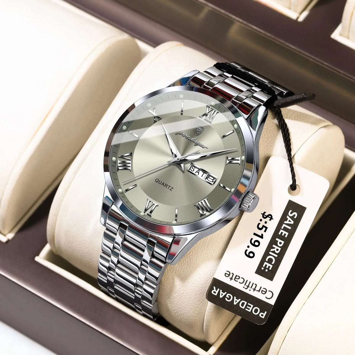 Reloj POEDAGAR de lujo a la moda para hombre, Reloj de pu...