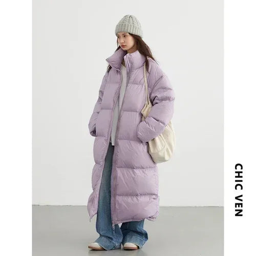 CHIC VEN-abrigos de plumón de pato blanco para mujer, cha...