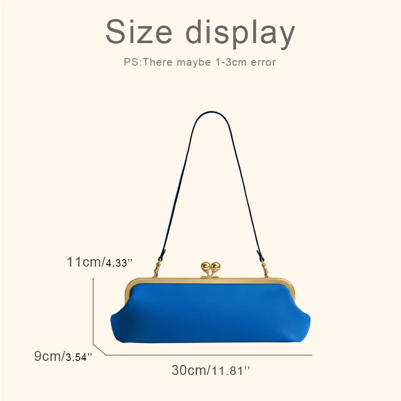 Bolsos clásicos con cierre de beso de 30 cm para mujer bo...