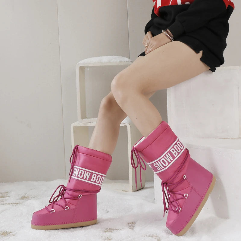 2026 Nuevas Botas de Nieve para Mujer, de Caña Alta, Esti...