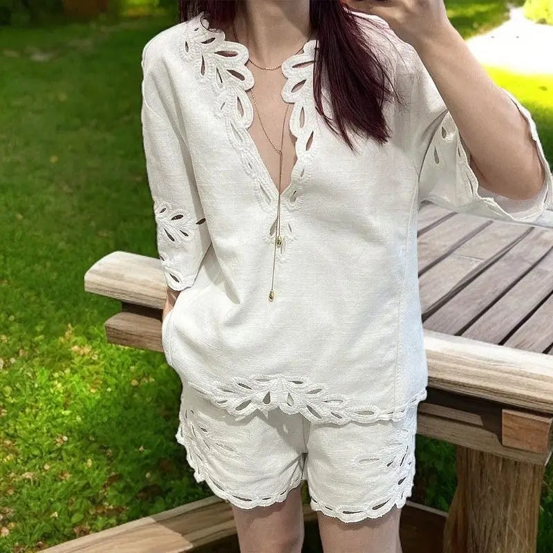 Nuevo diseño de moda, traje calado de verano para mujer, ...