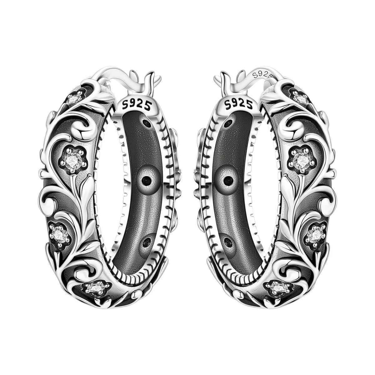 Orstarry Original Plata de Ley 925 pendientes de flor de ...