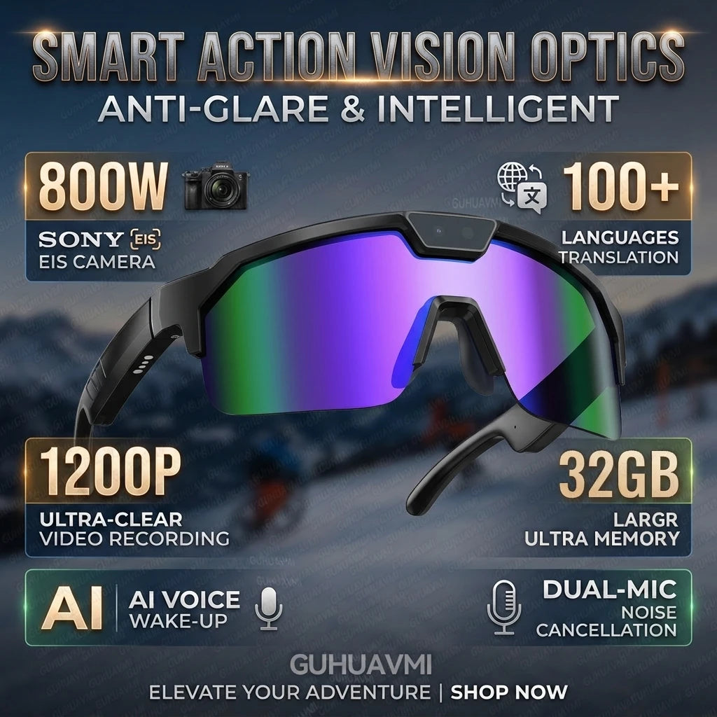 Nuevas Gafas Inteligentes con IA 2026, Cámara 1200P, 4K A...