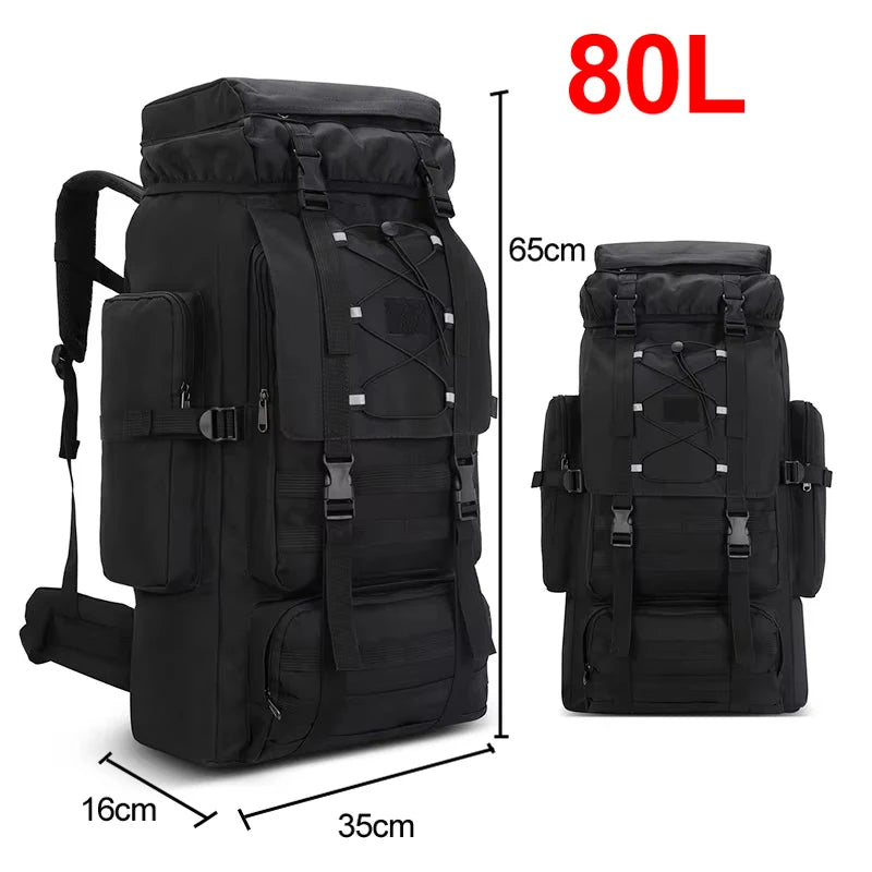 Mochila de senderismo y acampada de 130L, bolsa de equipa...