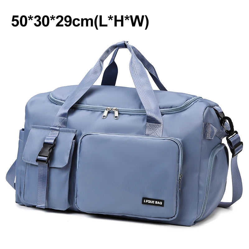 Bolsa de gimnasio deportiva, bolsos húmedos y secos de vi...