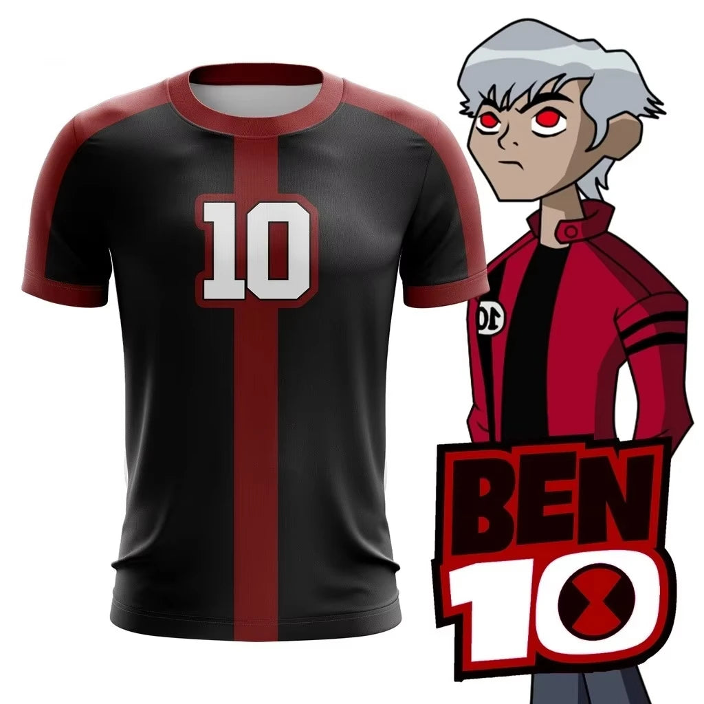 2025 Anime Omnitrix Ben10 camisetas de Cosplay 3D Ben Tennyson estampado chico camiseta de dibujos animados verano hombres mujeres Harajuku manga corta Y2k Tops