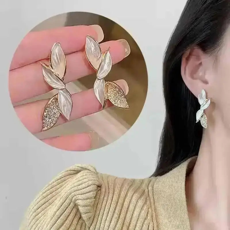 Pendientes de gota de corazón de cristal púrpura para muj...