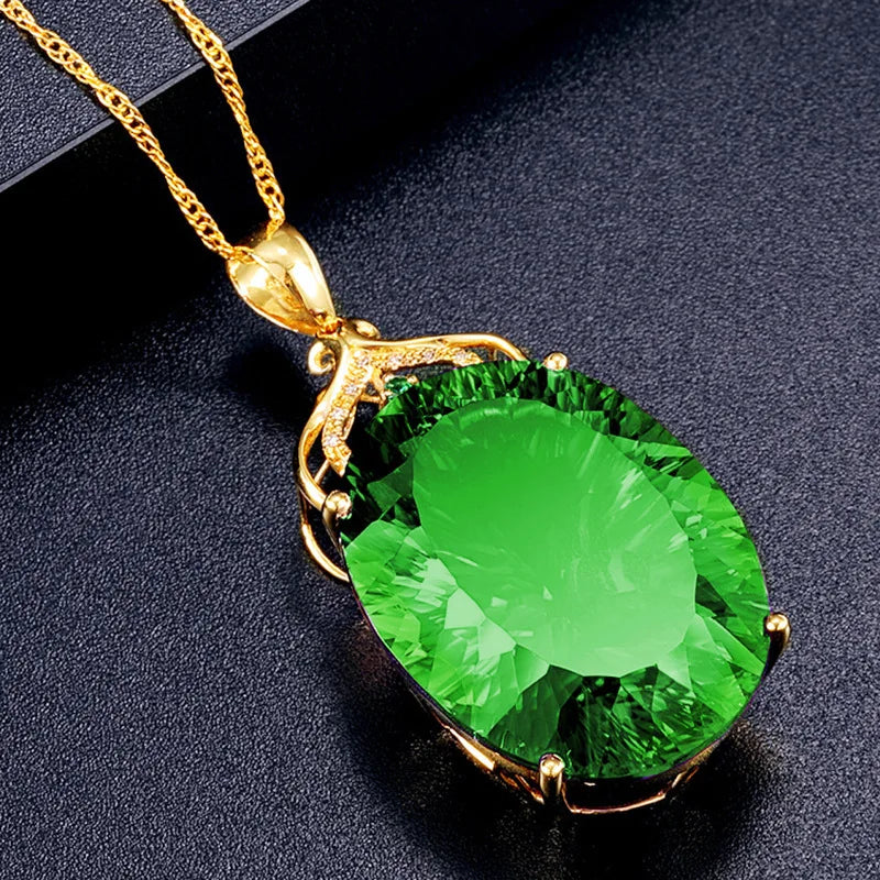 Collar de Reina suiza en quilates de gota de agua de moda...