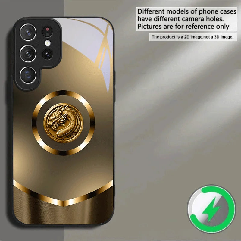 Crystal gradient gold phone case by Corporación Turística, showcasing a sleek transparent design with elegant gold accents.