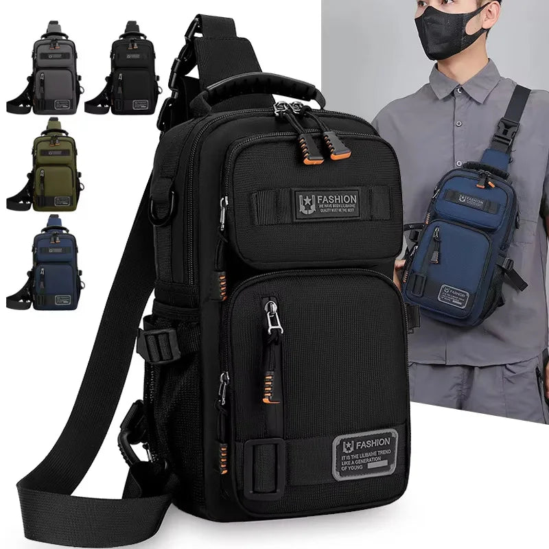 Riñonera para acampar para hombre, bolso de pecho, bolsos...