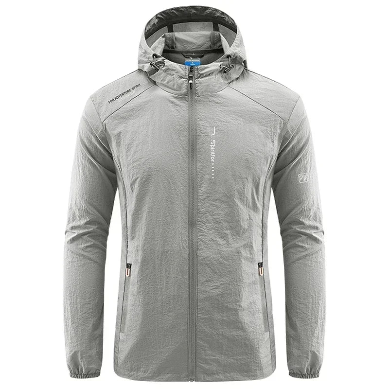 Chaqueta UPF50+ Secado Rápido Hombre: Solar, Senderismo, Ciclismo - Corporación Turística