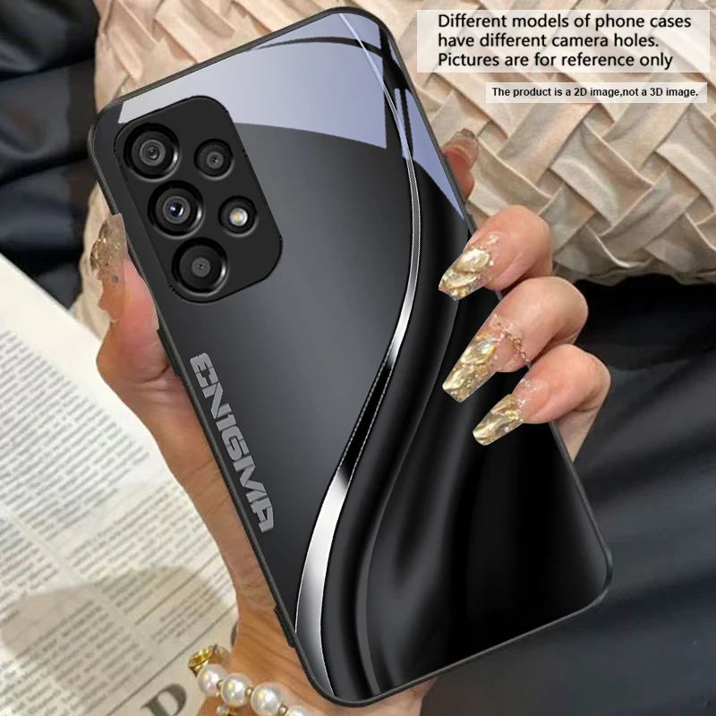 Gradient gray mixed material phone case for Samsung S8, S9, S10, S20 Ultra by Corporación Turística, showing front and back views.