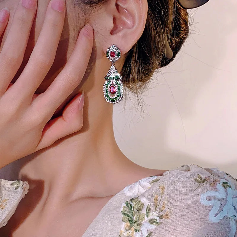 Pendientes colgantes vintage Estilo de moda Pendientes de...