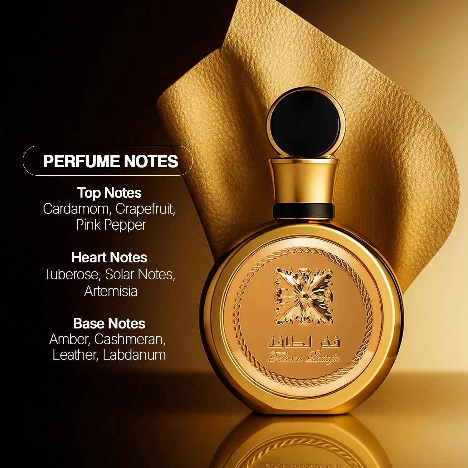 Fakhar Gold Extrait - 3.4 Oz/ 100 ml, Floral, Ámbar, Amad...