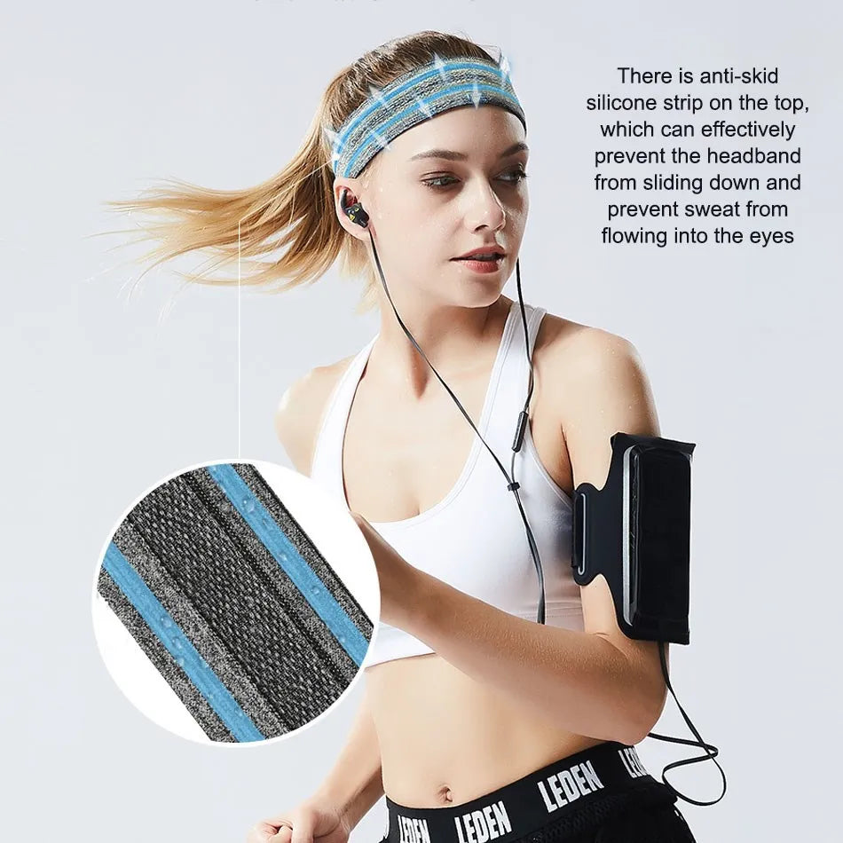 Banda Deportiva Antideslizante Gimnasio - Transpirable Yoga, Fitness