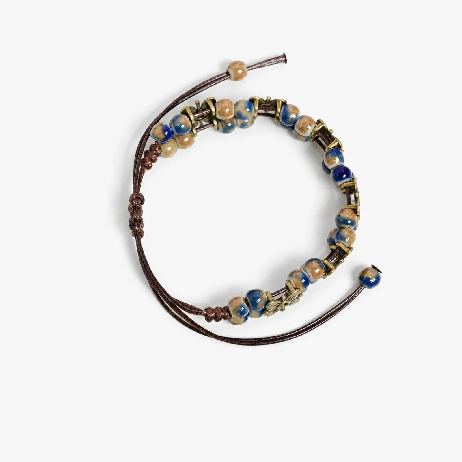 Pulsera de Cadena con Cuentas de Cerámica Hechas a Mano, ...
