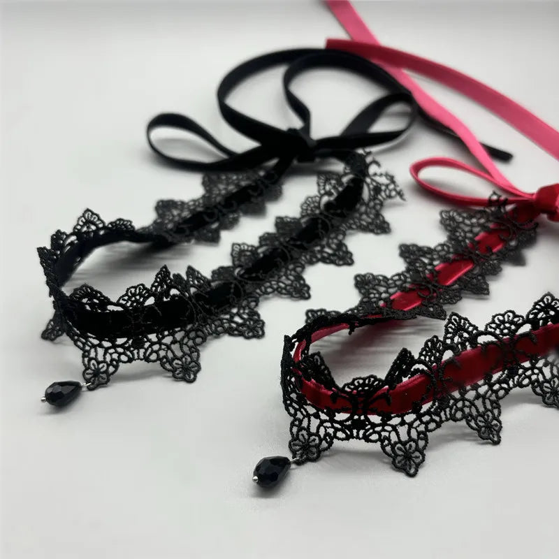 Nuevo collar de encaje sexy con flores para mujer 2026, g...