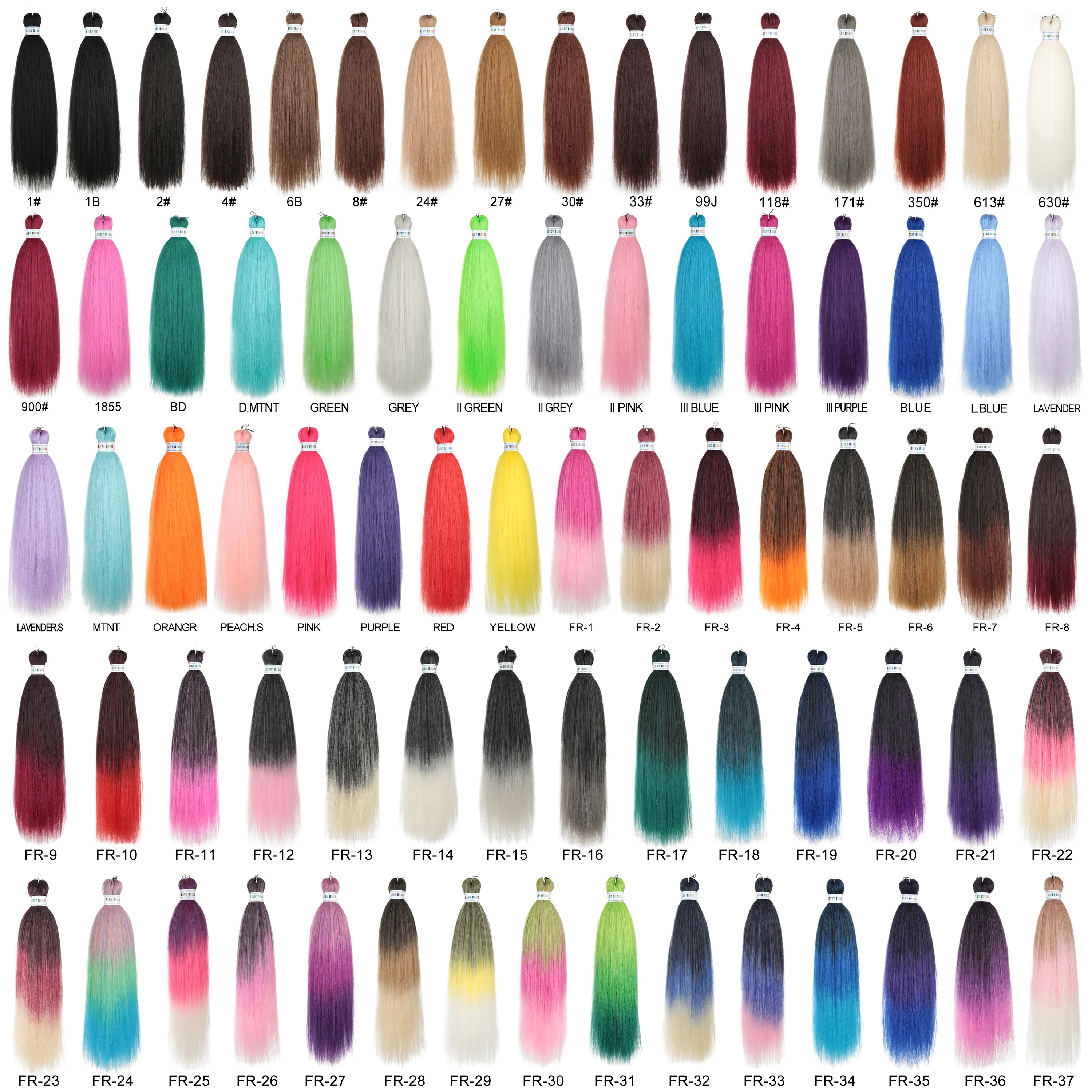 Extensiones de Cabello sintético de 26 pulgadas, trenzas ...