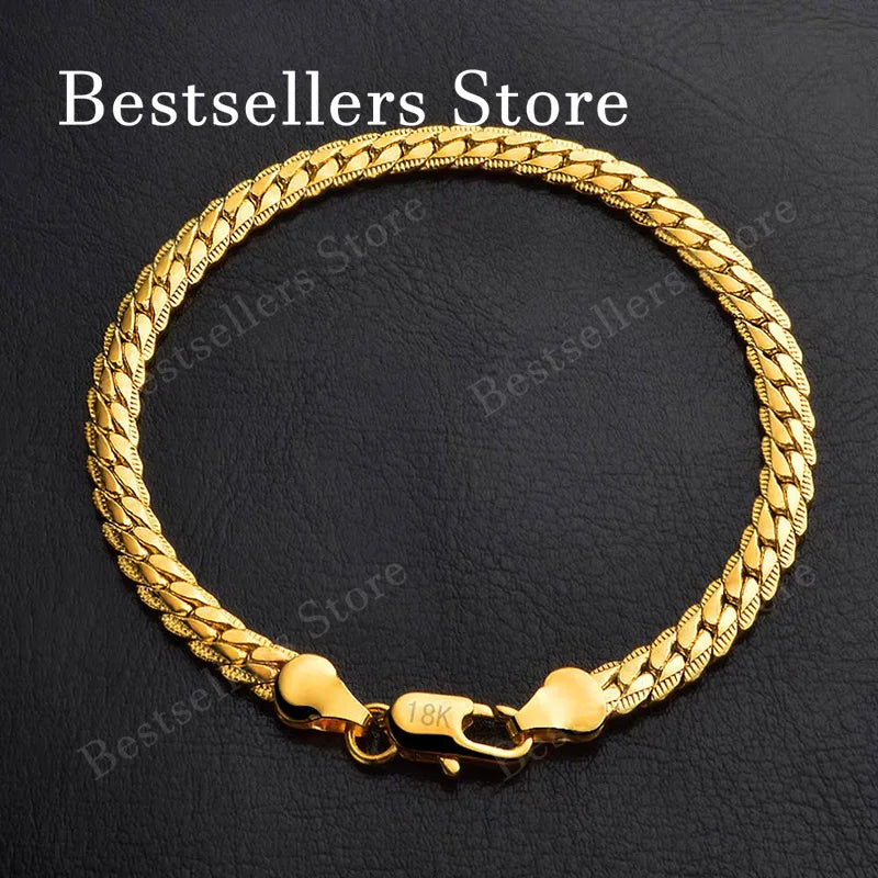 Plata de Ley 925, oro de 18 quilates, pulsera en relieve ...