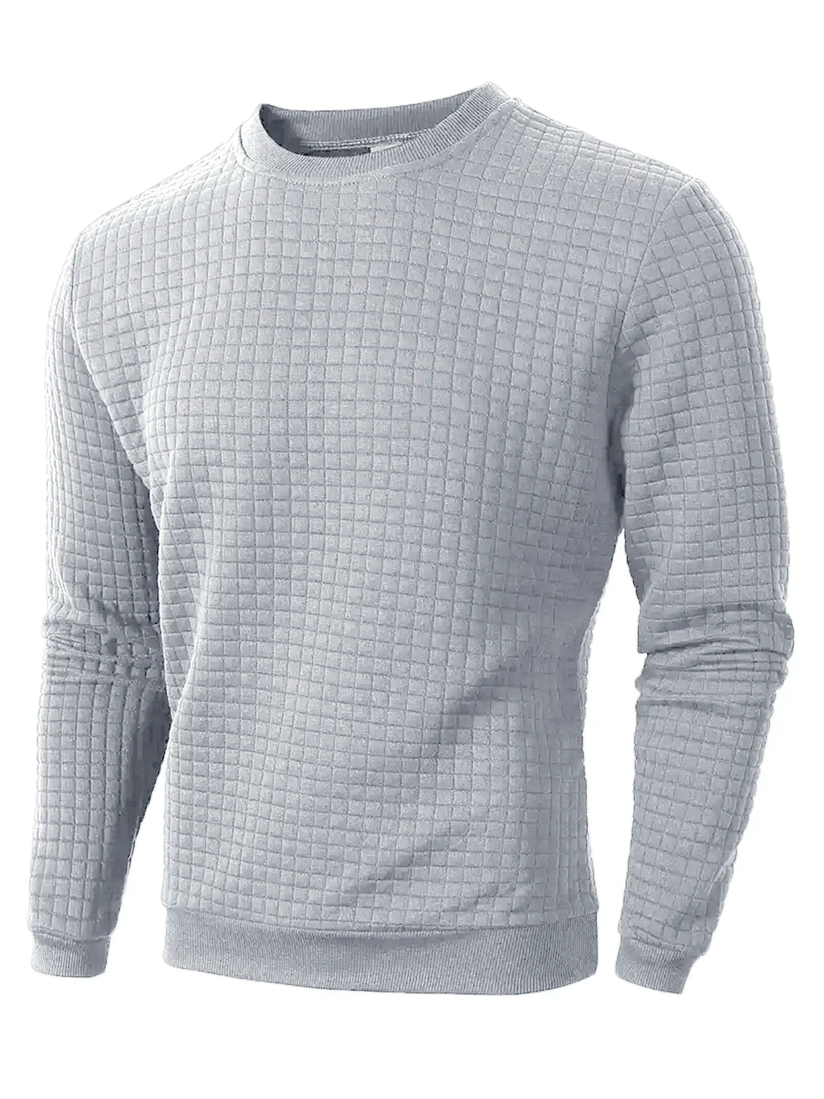 Jersey Jacquard Cuello Redondo Hombre Cálido Otoño Casual - Corporación Turística