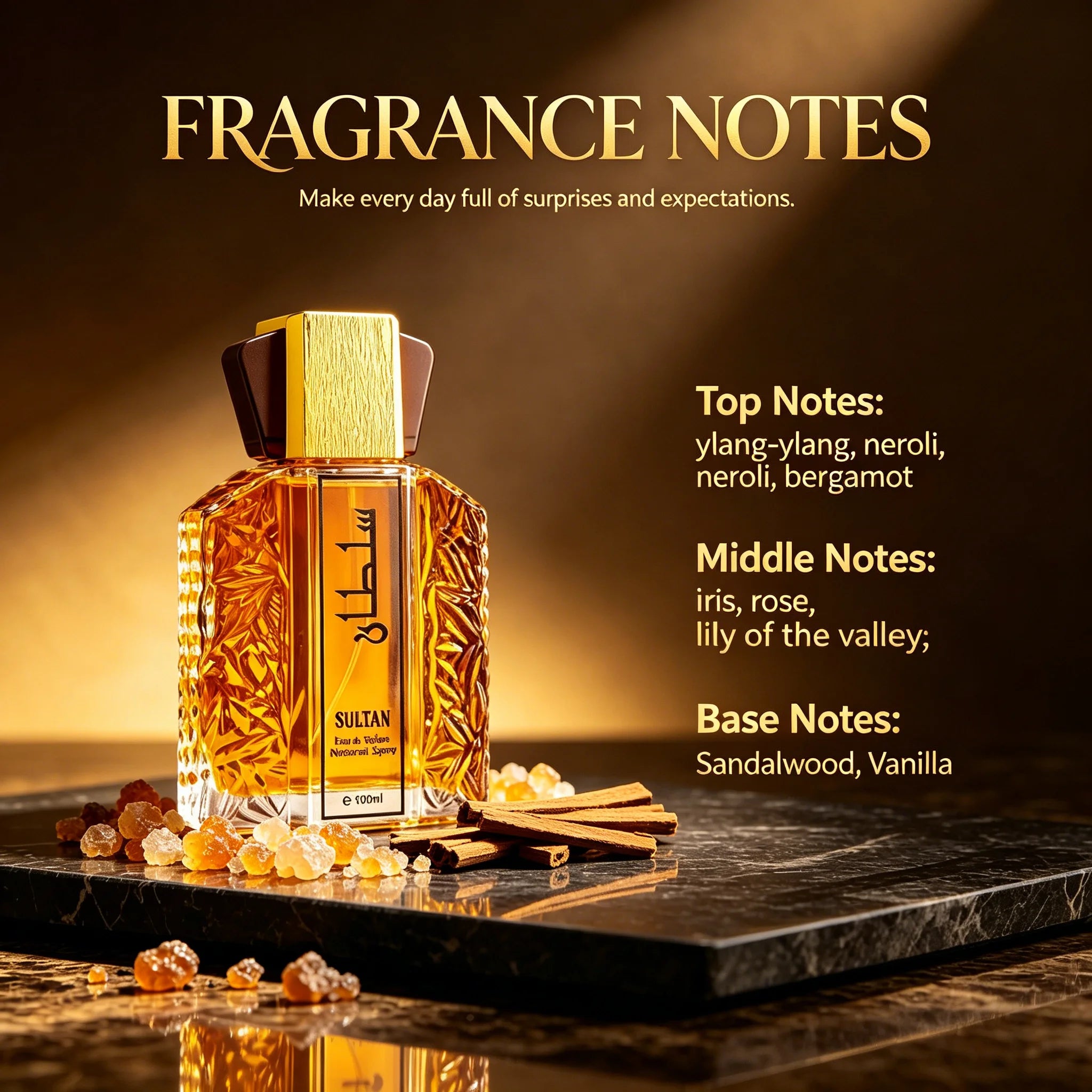 100ml Sultan Arabian Oriental Men Eau de Toilette, Coloni...