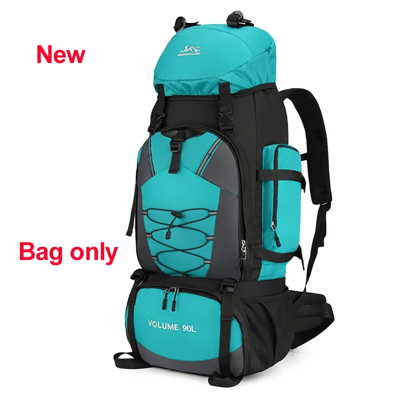 Mochila impermeable de 90L para hombre, bolsa de gran cap...