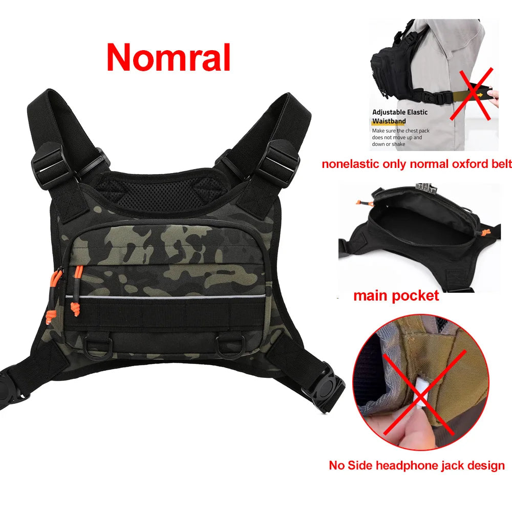 Bolsa de Pecho Frontal, Chaleco de Camping, Mochila para ...
