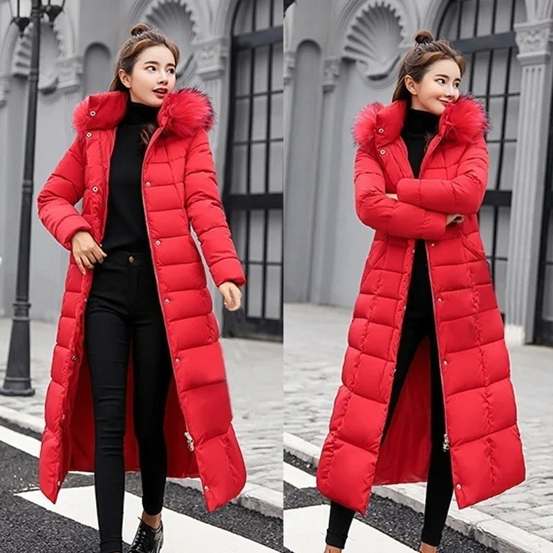 Abrigo largo de invierno 2025 para mujer, cálido y a la m...