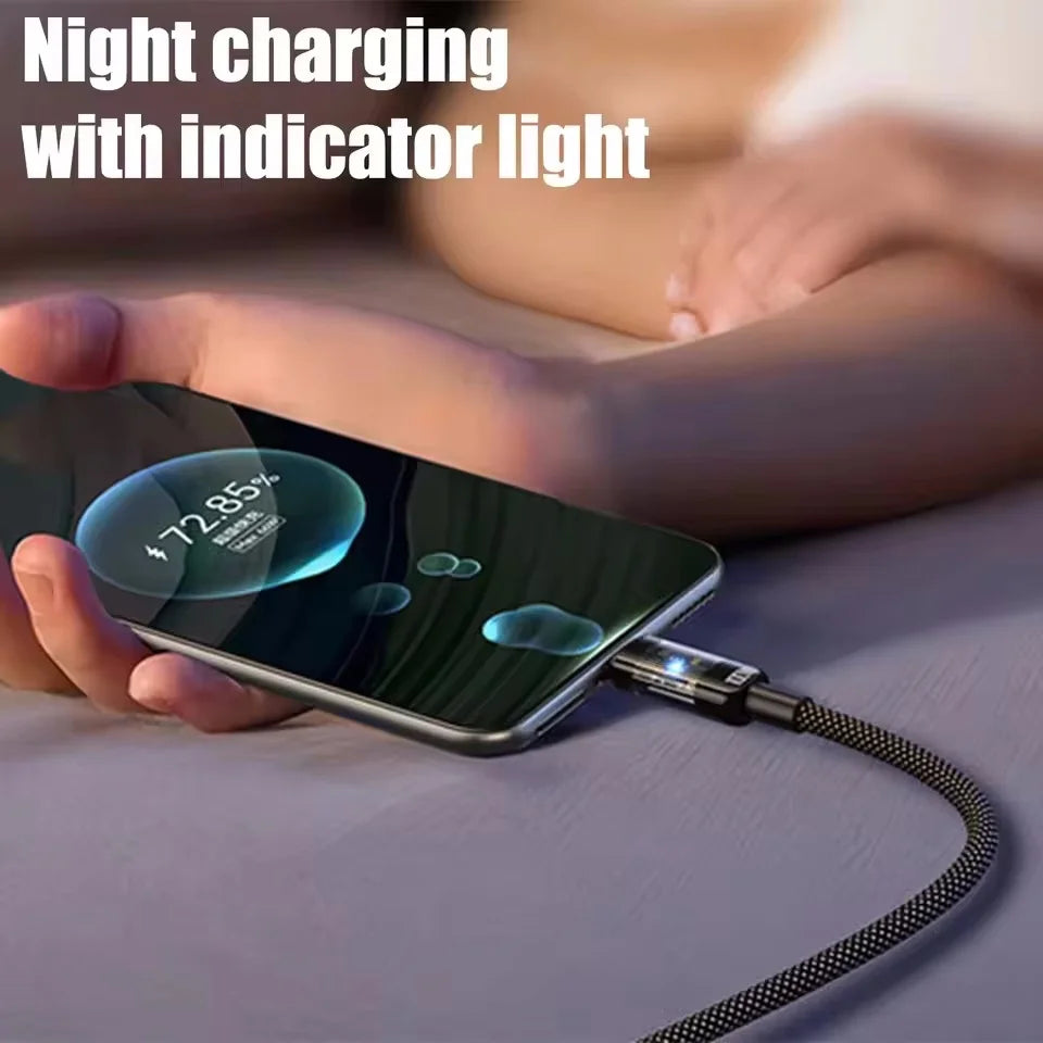 Cable USB C 240W Nylon Carga Rápida LED DAINU – Carga Ultra Veloz - Corporación Turística
