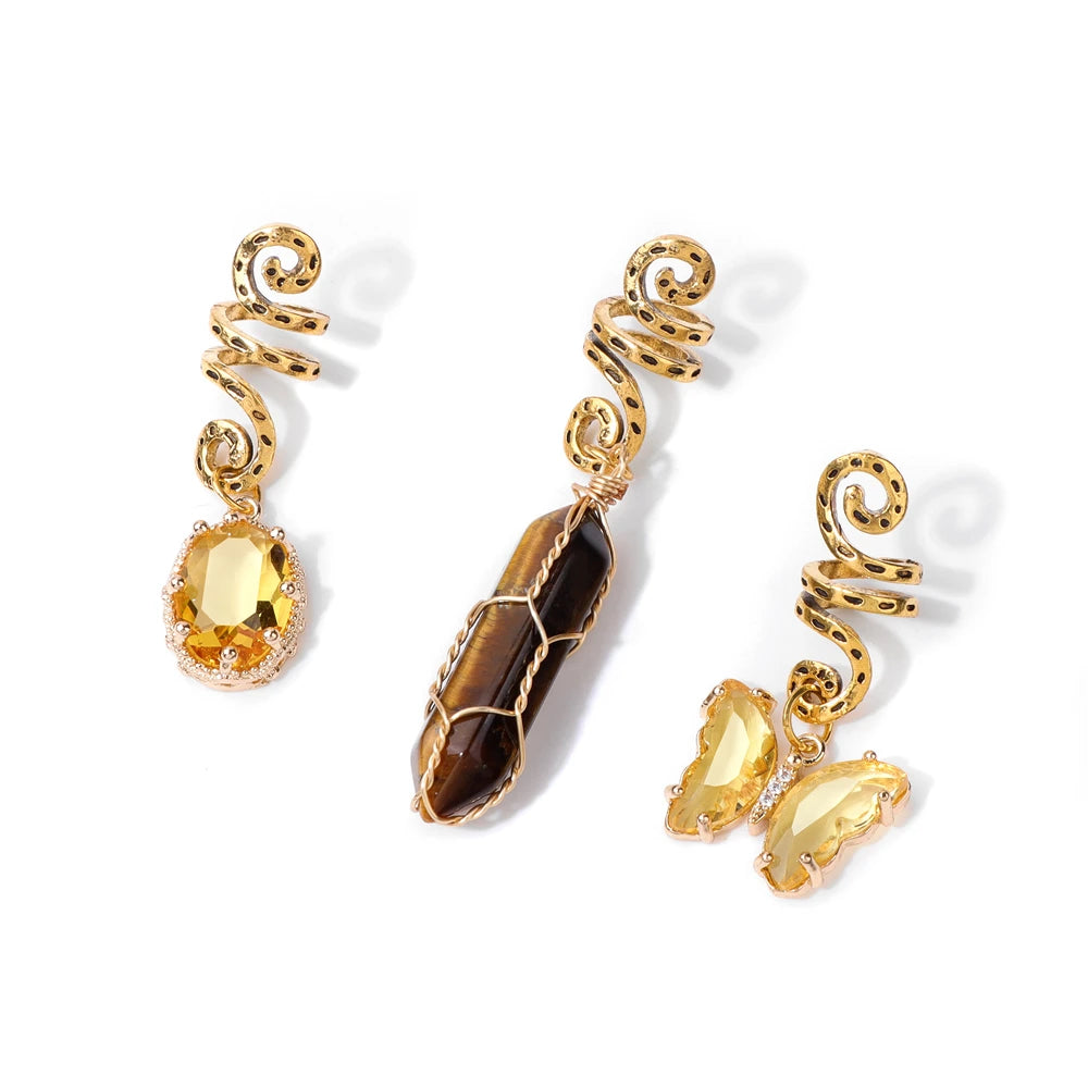 Colgante de piedra Natural para mujer y niña, accesorios ...