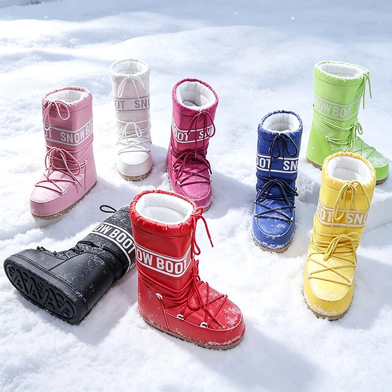 2026 Nuevas Botas de Nieve para Mujer, de Caña Alta, Esti...