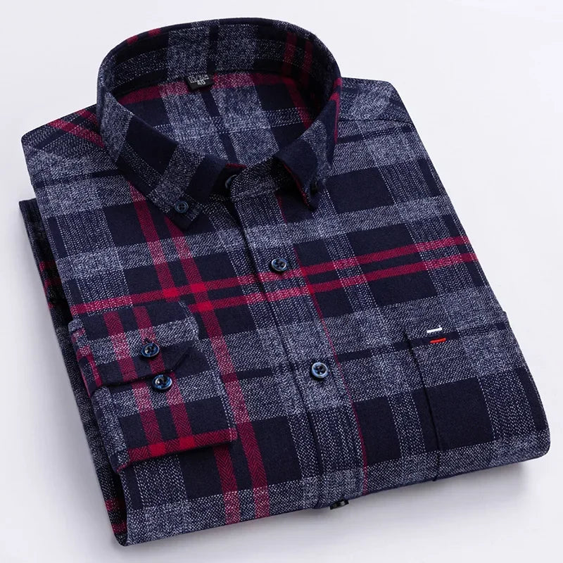 Camisa Manga Larga Hombre Talla Grande 7XL Algodón Ajustada ShirtPlus - Corporación Turística