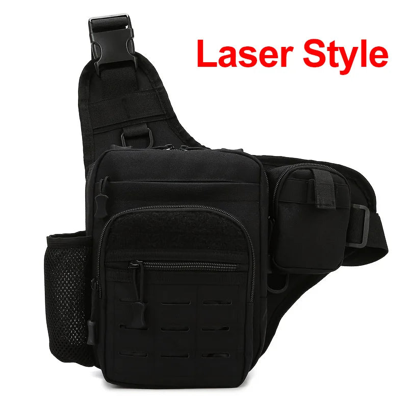 Riñonera táctica Molle para hombre, bolsa de pecho para a...