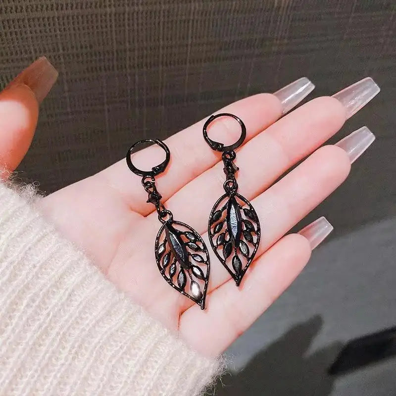 Pendientes de gota de corazón de cristal púrpura para muj...