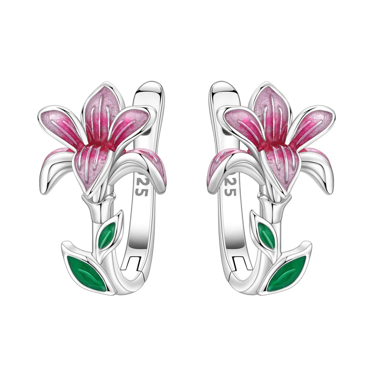 Orstarry Original Plata de Ley 925 pendientes de flor de ...