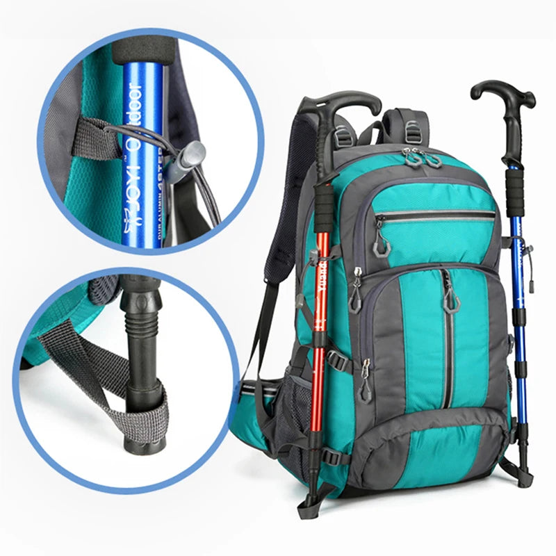 Mochila de nailon de 50L, bolsa para acampar, deporte al ...