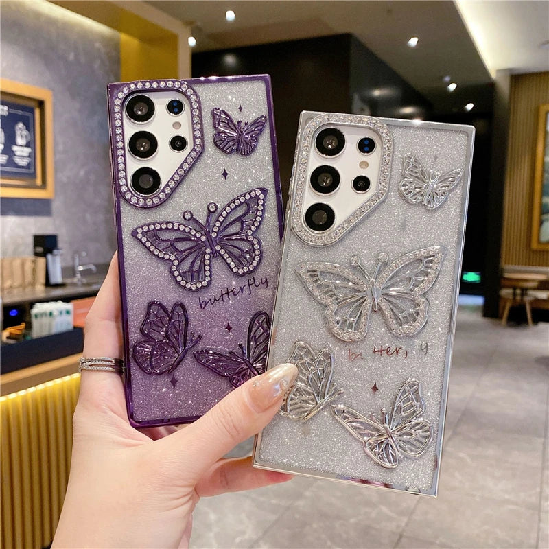 Samsung Galaxy S25 Ultra luxury rhinestone case with shiny, decorative embellishments from Corporación Turística.
