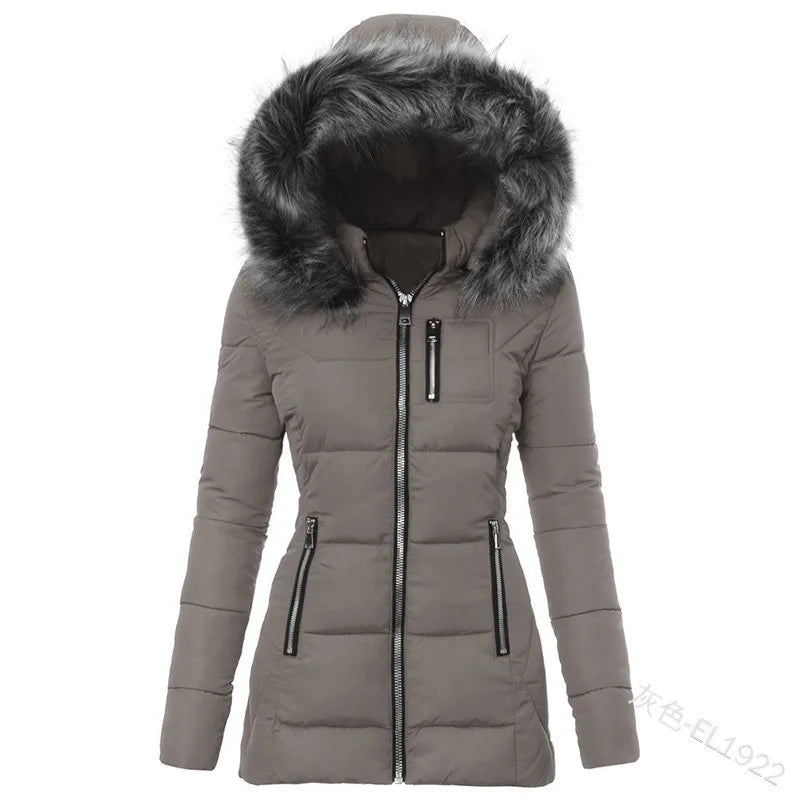 Parkas para mujer, chaqueta de algodón, abrigo de inviern...