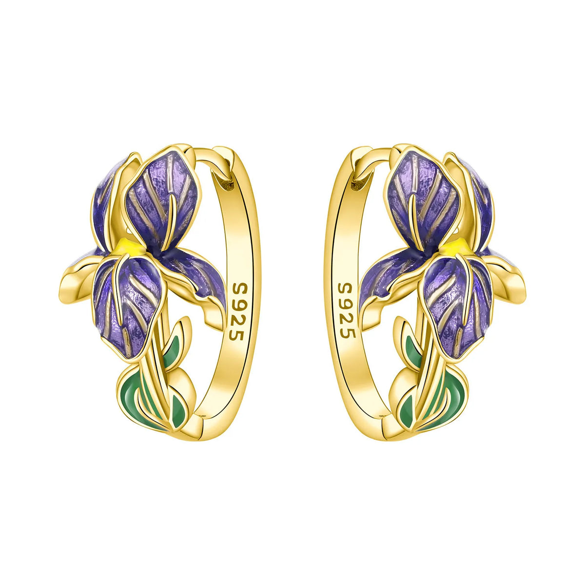 Orstarry Original Plata de Ley 925 pendientes de flor de ...