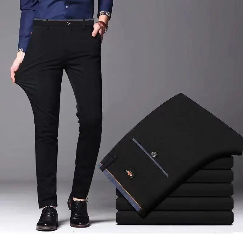 Pantalones Rectos Elásticos Hombre: Casuales y de Negocios - Corporación Turística