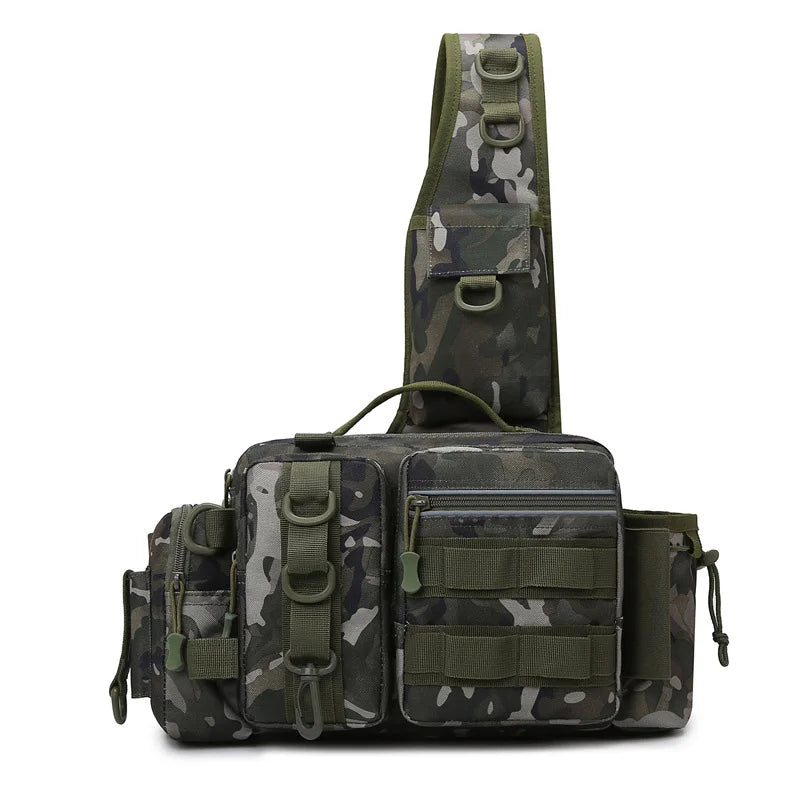 Mochila de aparejos de pesca para hombre, bolsa de almace...