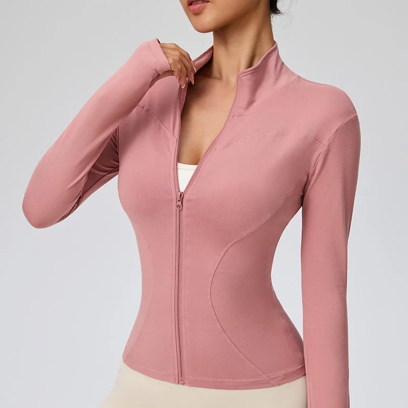 Chaqueta Deportiva de Secado Rápido para Mujer, con Cierr...